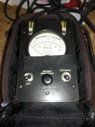 Vintage Simpson Telephone Line Loop Tester & Case Ck - 8455l2