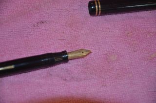 Vintage Sheaffer Black Flat Ring Top 5 30 Fountain Pen Estate 2
