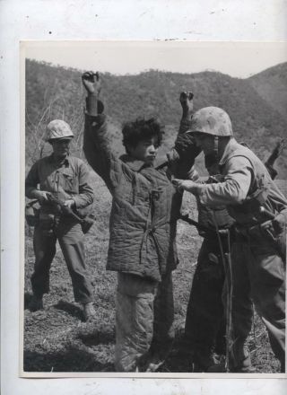 U.  S.  Army Authentic 8x10 Press Photo Korean War Chinese Communists Flushed Out