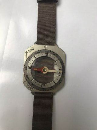 Vintage Korean War Us Army Airborne Wrist Compass