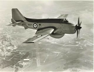 Large Official Photograph Of The Prototype Fairey Gannet Aew.  3
