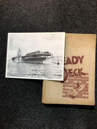 ☆ Uss Princeton Cv - 37 Korean War Deployment Cruise Book Year Log 1952 - Navy ☆