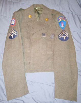 Post Ww2 " Berlin Brigade " 47th Infantry Division Ike Jacket And Pants