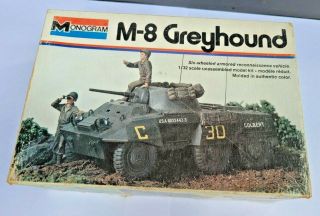 Monogram,  1/32 Scale M8 Greyhound Kit _vintage