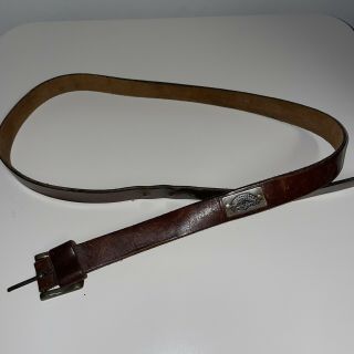 Vintage Levi Strauss And Company Leather Belt 60s 70s