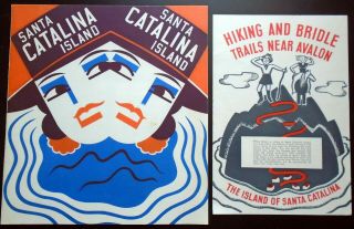 2,  1930,  Santa Catalina Island Ca Brochure,  Trails,  Hotels,  Avalon,  Casino,  Maps