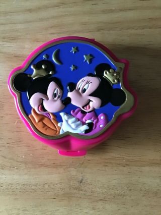 Vtg Mickey Mouse And Minnie Mouse Polly Pocket Bluebird 1995 Disney Compact