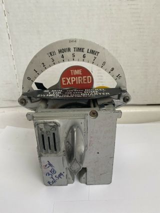 1 Vintage Duncan Parking Meter Mechanism 10 Hour Limit 5,  10 & 25 Cent