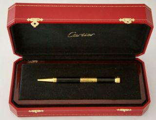 Vintage Cartier Calendar Pen Watch: Limited Edition 1337/2000: Gold - Plated
