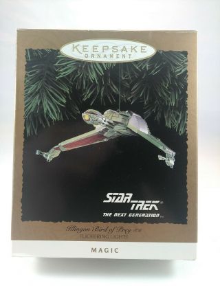 Vintage Hallmark Keepsake " Klingon Bird Of Prey " Star Trek Next Generation 1994