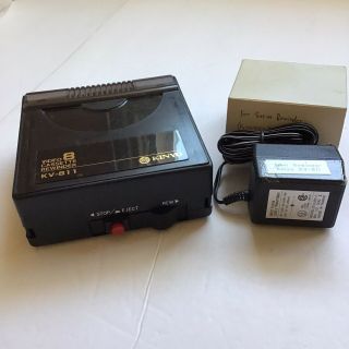 Kinyo Kv - 811 8mm Video Cassette Tape Rewinder And Ac Adapter Vintage