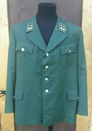 Post War 1950s West German Customs Tailored Tunic Similar To Bundesgrenzschutz