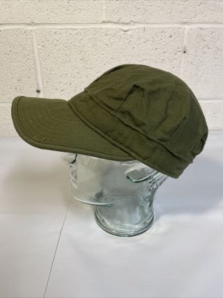 1958 Us Vietnam War Hat Cap Field Cotton Sateen Og - 107 Utility Size 7 Lid
