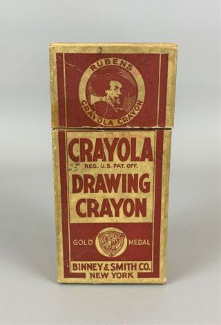 Vintage Rubens Crayola Crayon Box,  Binney & Smith Co.  York