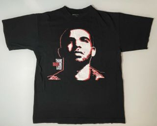 Vintage 2010 Drake Thank Me Later Tour T Shirt Hip Hop Tee Rap Concert Medium
