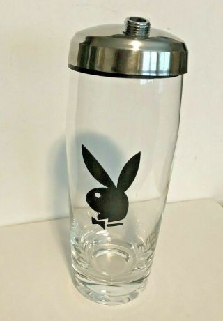 Vtg Playboy Bunny Martini / Cocktail / Mixed Drink Shaker 20 Oz - Glass Barware