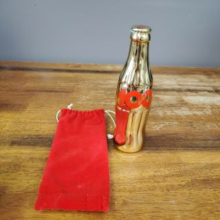 100th Anniv.  Coca - Cola Centennial Atlanta Gold Bottle Coke Huntsville,  Al.