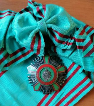 Tunisia Order Of Republic Cross For 1st Class With Scarf Medal