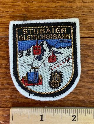 Vintage Ski Patch Stubaier Gletscherbahn,  Austria