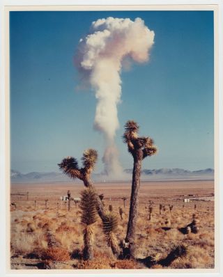 Nuclear Test " Debaca " In Nevada,  Oct.  1958.  Official Gov.  Issued Color C - Print