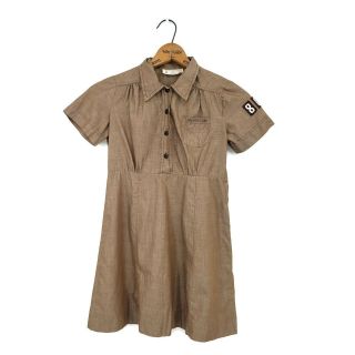 Vintage Girl Scouts Usa Brownie Dress Girls 8.  5 Uniform 809 Brown