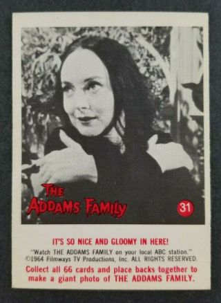 Vintage 1964 Donruss Addams Family Card 31