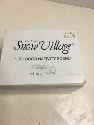 Dept 56 Outdoor Nativity Scene The Snow Village