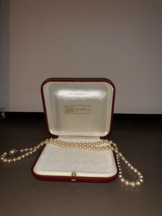 Vintage Majorica Spain Pearl Strand Necklace Case.