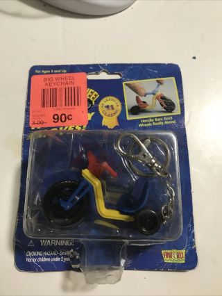 Big Wheel Toy Keychain 1998 Empire.  In Package.  For