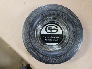 Vintage General Tire Service Ashtray " Rubber Advertising