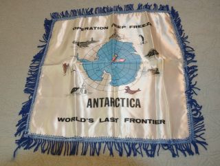 Operation Deep Freeze Souvenir Satin Pillow Case Slip Cover Antarctica Mcmurdo