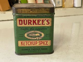 Vintage Spice Tin,  Durkee 