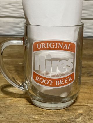 Hires Root Beer Chug - A - Lug Glass Mug Burger King Made In France Vintage