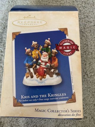 Hallmark Keepsake Ornament " Kris And The Kringles " 2003 3 In Series,  Lights