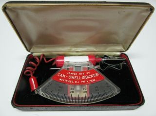 Vintage Arnold Mfg.  Co Cam Dwell Indicator Ac Tester Tool W/case
