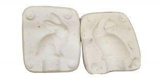 5 Vintage Large Bunny Rabbit Slip Casting Ceramic Pottery Mold Porcelain Clay