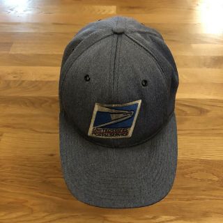 Vintage 90s United States Postal Service Usps Snapback Made Usa Hat Large Flaw
