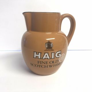 Vintage Carlton Ware Haig Fine Old Scotch Whisky / Bar Water Jug