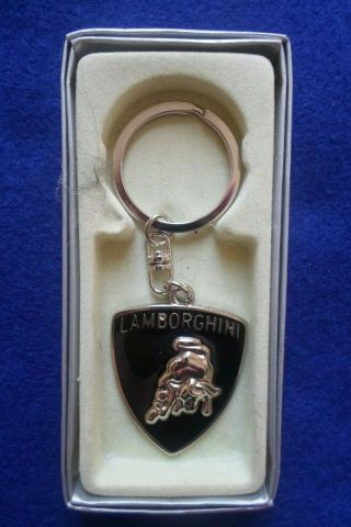 Lamborghini 3d Keychain Logo Crest Italian Car Key Ring Auto Key Chain In Vegas