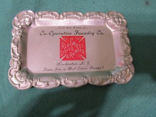 Vintage Aluminum Tip Tray Co - Operative Foundry Red Cross Stoves & Ranges