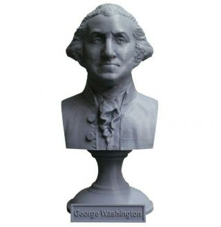George Washington 5 Inch 3d Printed Bust Usa President 1 Art