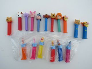Pez Toy Candy Dispenser Cartoon Model Figure Winnie The Pooh Friends Set