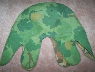 M - 1 Helmet Cover,  Mitchell Pattern Camo,  Reversible,  U.  S.  Issue