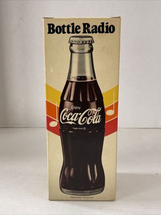 Vintage Early 1970s Coca - Cola Coke Bottle Am Radio
