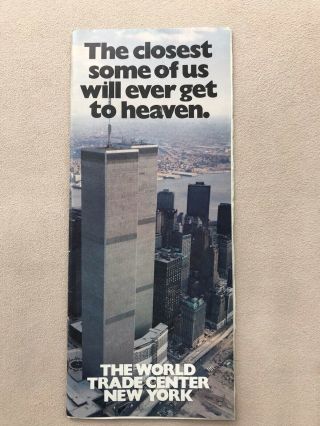Pre 9/11 World Trade Center Brochure Closest Some Of Us Will Ever Get To Heaven