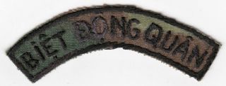 Wartime Arvn Ranger Embroidered Shoulder Tab (766)