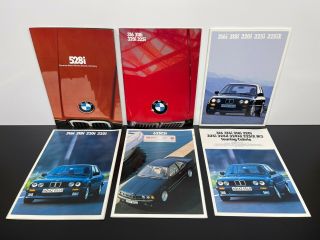 Vintage 1980 - 88 Bmw German Automobile Sales Brochures Catalogs 3 Series