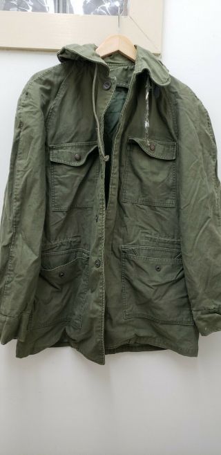 Vintage Military Issued Vietnam Era Od Green M65 Field Jacket