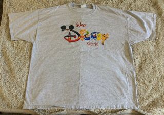 Vintage Walt Disney Tee Shirt Xxl Light Grey Winnie The Pooh Mickey