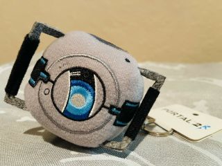Portal 2 Wheatley Plush Stuffed Keychain Rare Tags